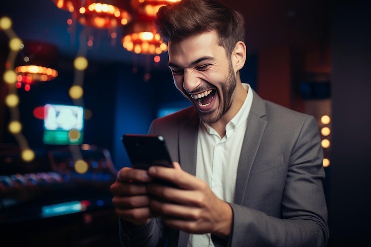 Filipino player checking 8muses promotions and bonus offers on a mobile phone